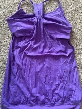 lululemon athletica Violet Racerback Tank with Shelf Bra